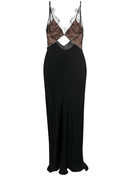 Maxi satin dress SELF PORTRAIT | RS24083XBLACK